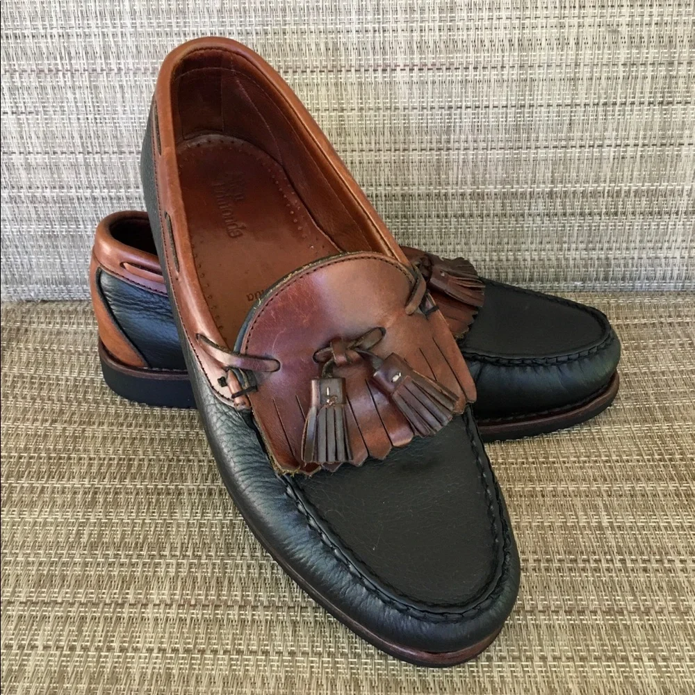 Allen Edmonds Black and Brown Tassel Loafers